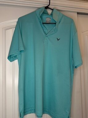 Callaway Men's Polo Shirt - Aqua Blue